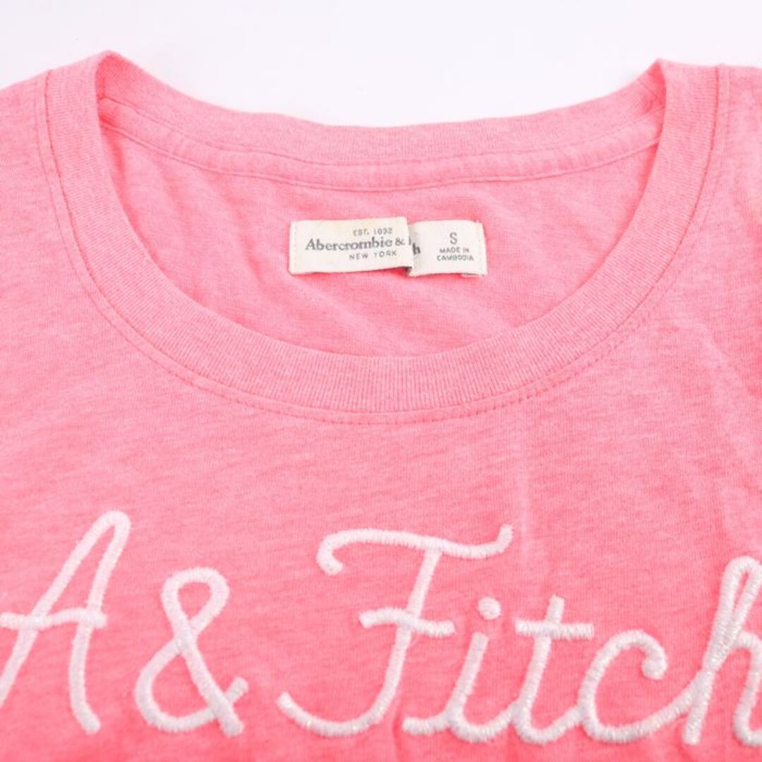 Abercrombie&Fitch(アバクロンビーアンドフィッチ)のアバークロンビーアンドフィッチ 半袖Ｔシャツ トップス レディース Sサイズ ピンク Abercrombie&Fitch レディースのトップス(Tシャツ(半袖/袖なし))の商品写真