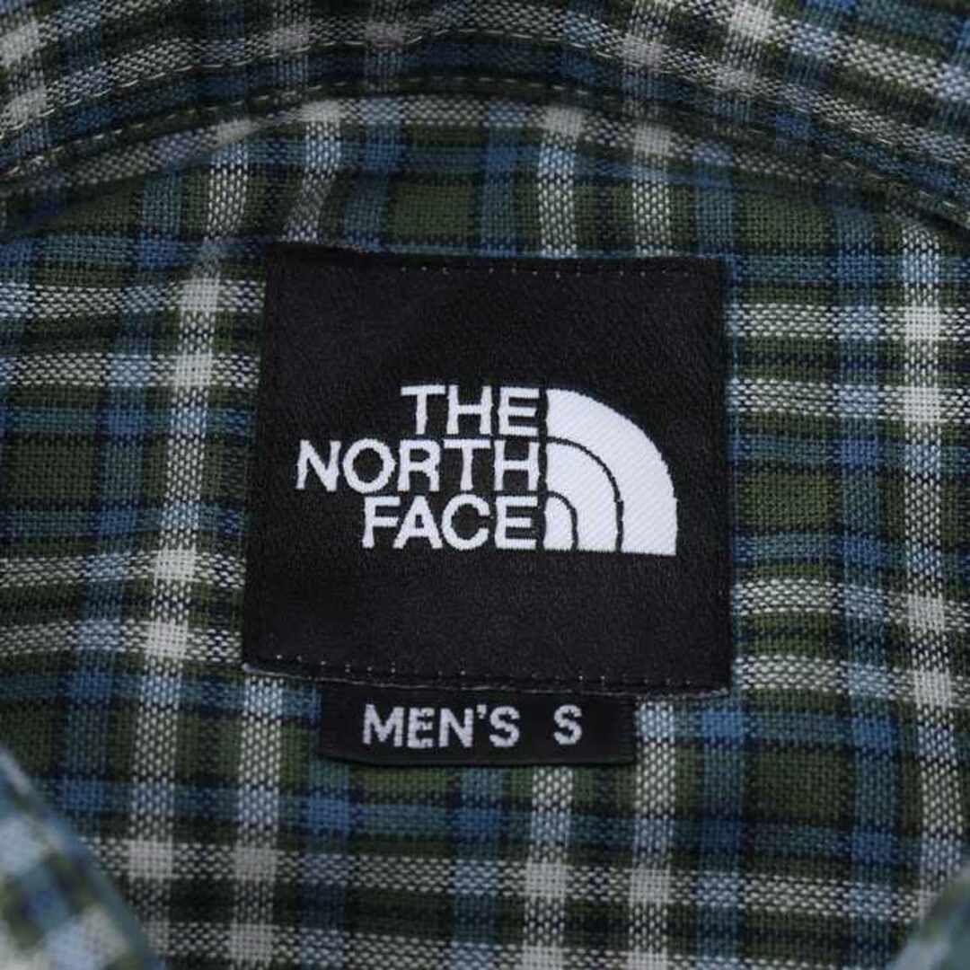 THE NORTH FACE(ザノースフェイス)のザノースフェイス 長袖シャツ トップス チェック柄 アウトドア メンズ Sサイズ グリーン THE NORTH FACE メンズのトップス(シャツ)の商品写真