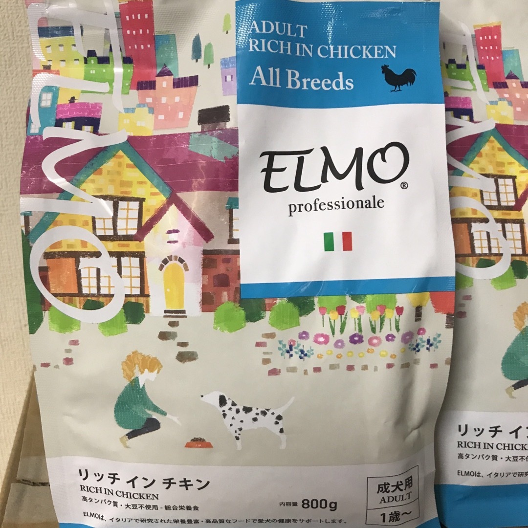 犬　ペットフード　ELMO アダルト　リッチインチキン　800g×4P その他のペット用品(ペットフード)の商品写真