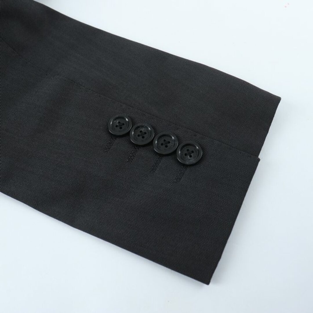 BURBERRY BLACK LABEL(バーバリーブラックレーベル)のバーバリーブラックレーベル テーラードジャケット アウター スーツ ウール混 メンズ Sサイズ ブラック BURBERRY BLACK LABEL メンズのジャケット/アウター(テーラードジャケット)の商品写真