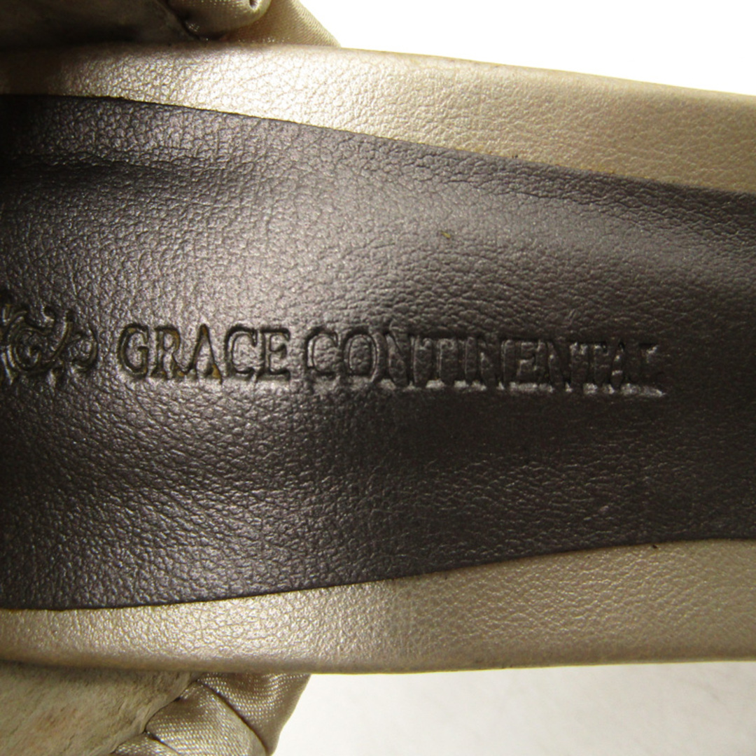 GRACE CONTINENTAL(グレースコンチネンタル)のグレースコンチネンタル サンダル パンプス ハイヒール フォーマル ブランド 靴 レディース 37サイズ ベージュ GRACE CONTINENTAL レディースの靴/シューズ(サンダル)の商品写真