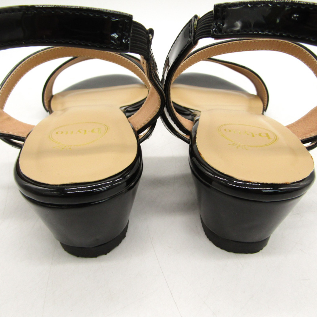 ビティット サンダル 未使用 ストラップ ウエッジソール 靴 黒 レディース Lサイズ ブラック b-tytto レディースの靴/シューズ(サンダル)の商品写真