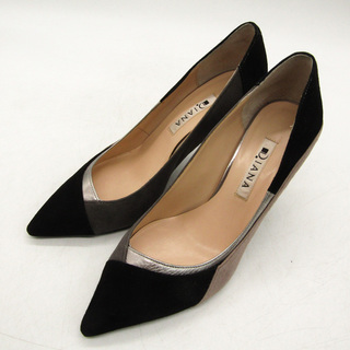 ダイアナ(DIANA)のダイアナ パンプス ポインテッドトゥ ハイヒール ブランド シューズ 靴 日本製 黒 レディース 22.5サイズ ブラック DIANA(ハイヒール/パンプス)