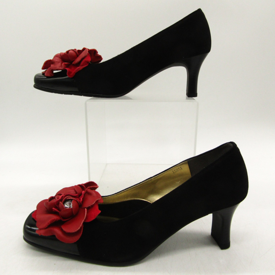 ラウラジャコーネ パンプス スクエアトゥ 未使用 ブランド シューズ 靴 黒 レディース 5サイズ ブラック LAURA GIACCONE レディースの靴/シューズ(ハイヒール/パンプス)の商品写真