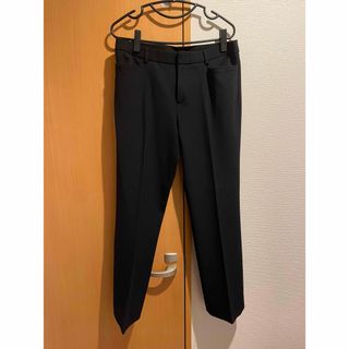 美品　レディース　スーツパンツ　黒　大きいサイズ　厚いタイプ(カジュアルパンツ)