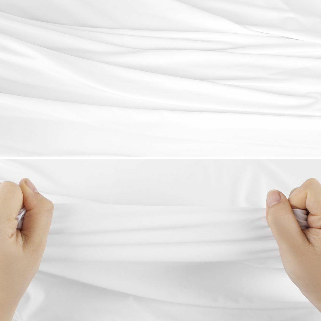【色: 白い】DERAYEE アイスコットン 生地 UVカット 肌触りの良い 吸 ハンドメイドの素材/材料(生地/糸)の商品写真