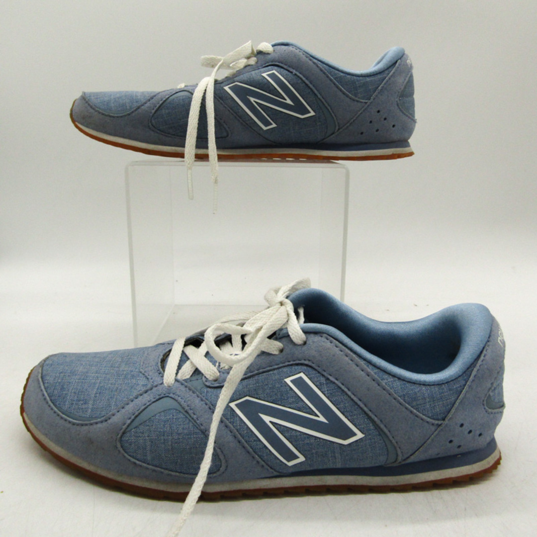 New Balance(ニューバランス)のニューバランス スニーカー ローカット WL555IJ シューズ 靴 レディース 24.5サイズ ブルー NEW BALANCE レディースの靴/シューズ(スニーカー)の商品写真