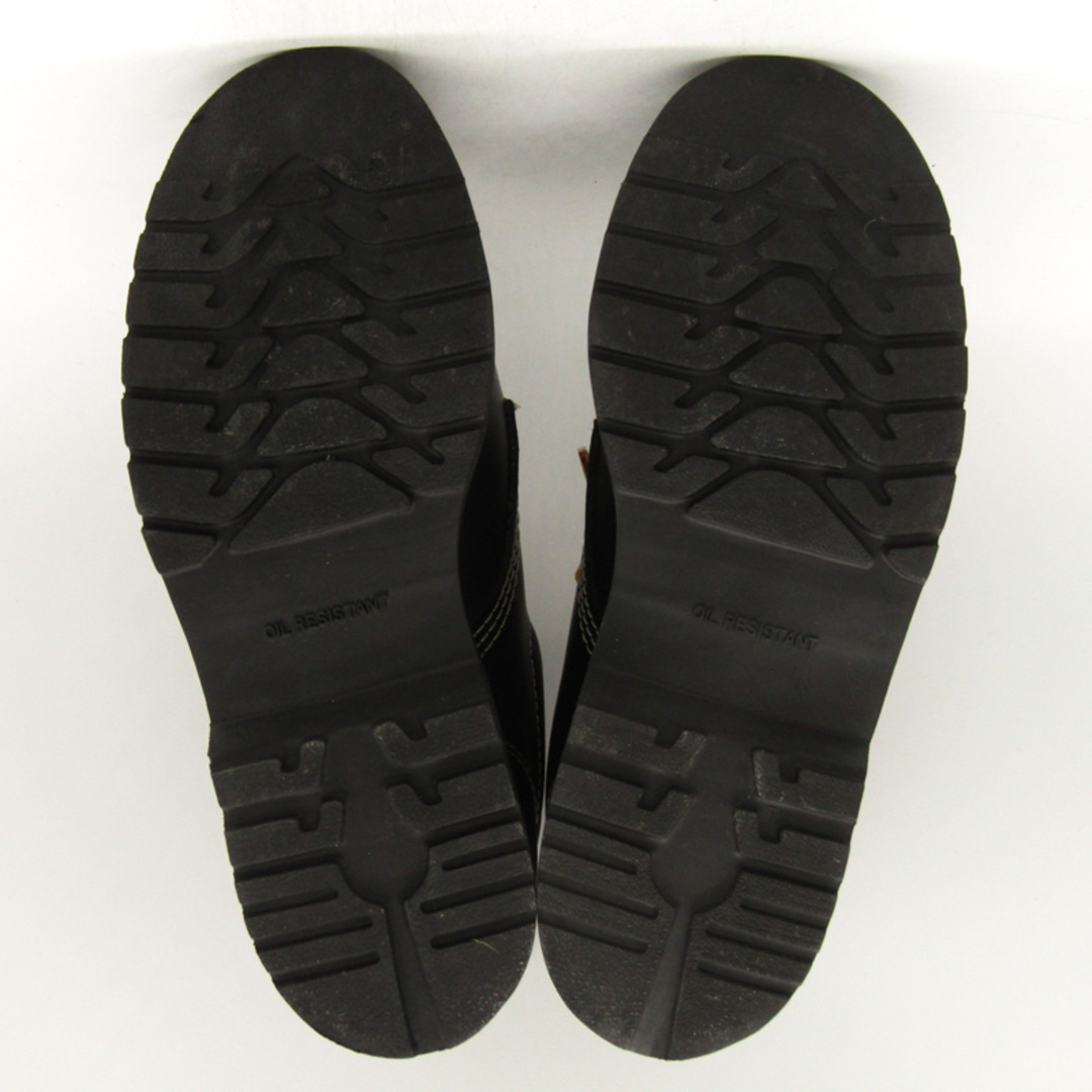 ワークブーツ モカシン ワークシューズ シューズ 靴 黒 メンズ 25.5サイズ ブラック BIGGUN メンズの靴/シューズ(スリッポン/モカシン)の商品写真