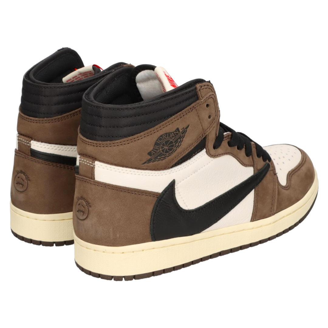 NIKE(ナイキ)のNIKE ナイキ ×TRAVIS SCOTT AIR JORDAN 1 HIGH OG TS SP トラヴィススコット エアジョーダン1 ハイカットスニーカー ブラウン/ホワイト US8.5/26.5cm CD4487-100 メンズの靴/シューズ(スニーカー)の商品写真