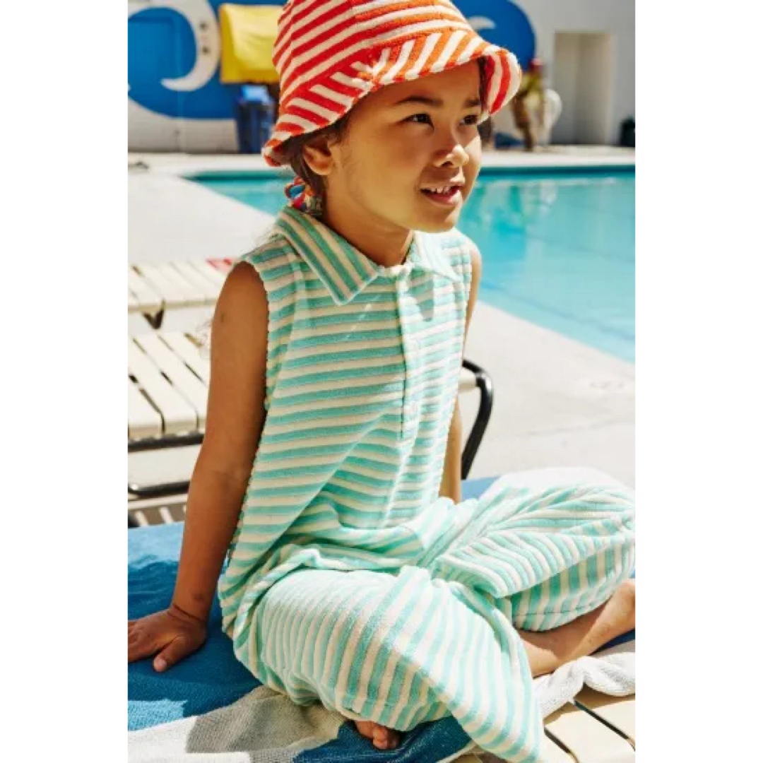 Misha & Puff(ミーシャアンドパフ)のMisha and puff remy jumpsuit stripe 10Y キッズ/ベビー/マタニティのキッズ服女の子用(90cm~)(パンツ/スパッツ)の商品写真