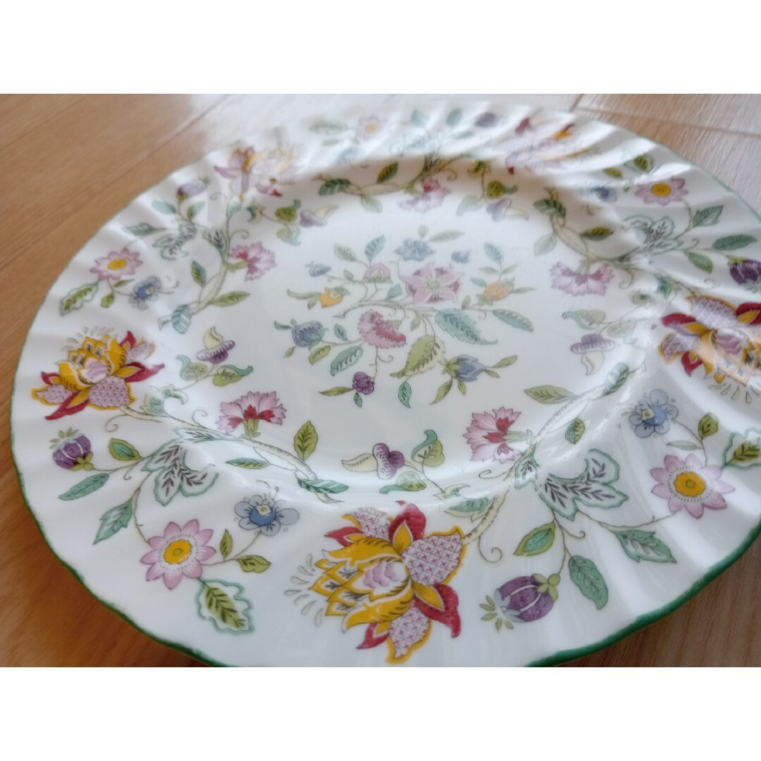 MINTON - ミントン ハドンホール グリーン 直径約20cm 植物柄 花 MINTON - ミントン ハドンホール グリーン 直径約20cm 植物柄 花