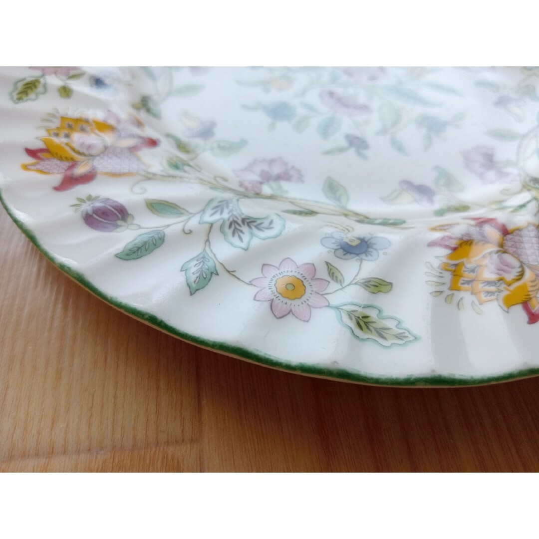 MINTON - ミントン ハドンホール グリーン 直径約20cm 植物柄 花 MINTON - ミントン ハドンホール グリーン 直径約20cm 植物柄 花