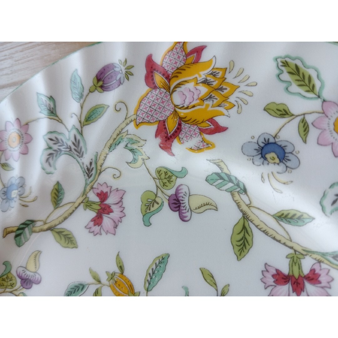 MINTON - ミントン ハドンホール グリーン 直径約20cm 植物柄 花 MINTON - ミントン ハドンホール グリーン 直径約20cm 植物柄 花