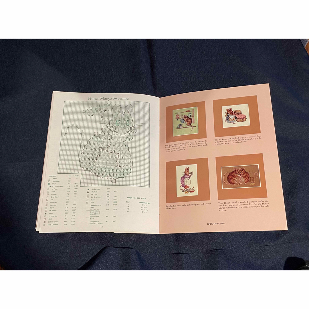 ベアトリックポッター　二匹の悪いネズミの物語　クロスステッチ　図案 エンタメ/ホビーの本(洋書)の商品写真