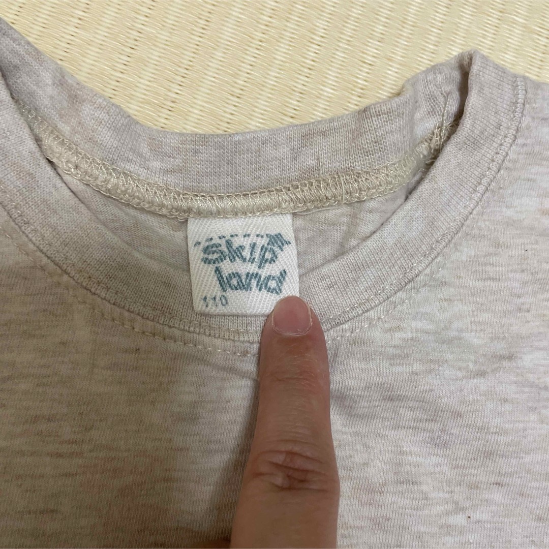 Skip Land(スキップランド)のSkip Land  長袖　半袖　Tシャツ　110  ２枚セット キッズ/ベビー/マタニティのキッズ服男の子用(90cm~)(Tシャツ/カットソー)の商品写真