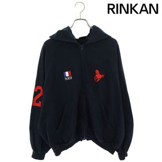 バレンシアガ(Balenciaga)のバレンシアガ  22AW  720425 TNVD4 Polo Zip-up Hoodie ポロジップアップパーカー メンズ 1(パーカー)