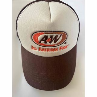 A&W 沖縄 ロゴメッシュキャップ　ブラウン