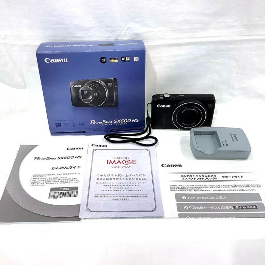 Canon(キヤノン)のCanon キヤノン PowerShot SX600 HS デジカメ デジタルカメラ 動作品 簡易動作確認済【中古】KB-8455 スマホ/家電/カメラのカメラ(コンパクトデジタルカメラ)の商品写真