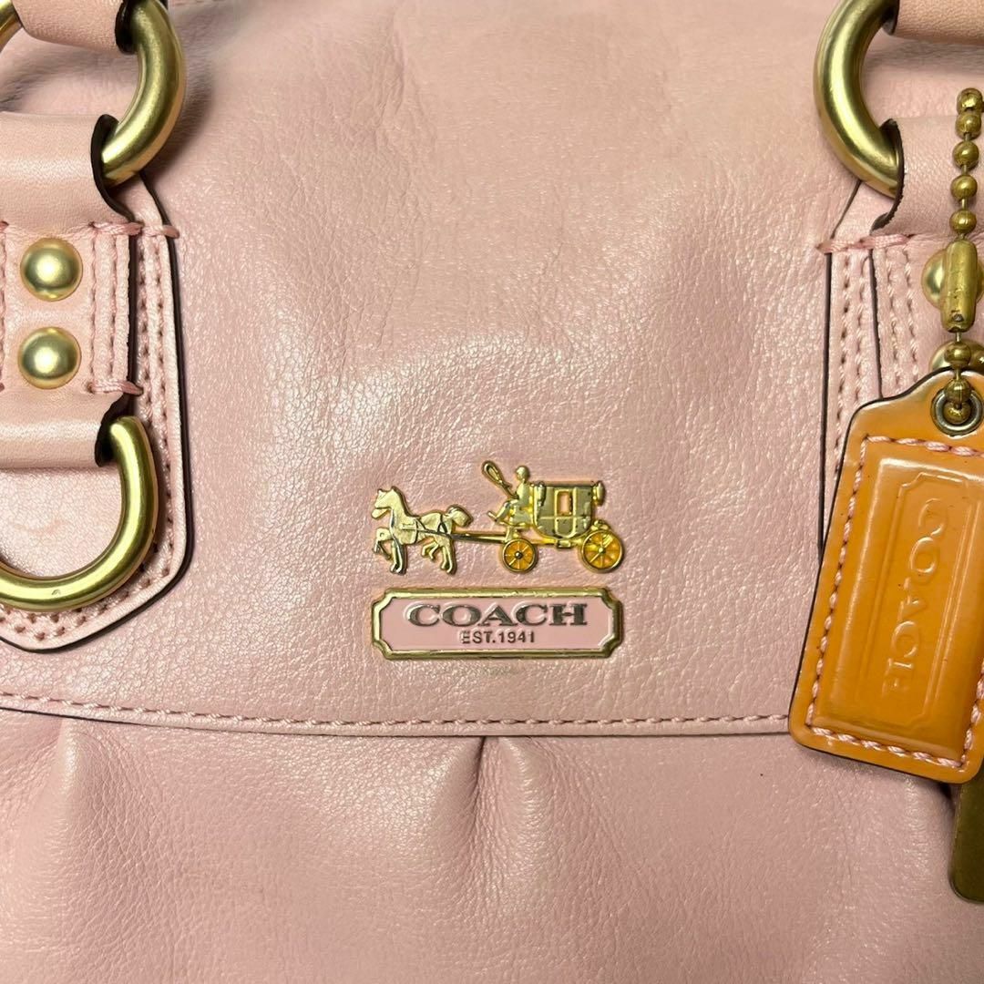 COACH(コーチ)のコーチ　マディソン　サブリナ　ピンク　2way ハンドバッグ　レザー レディースのバッグ(ハンドバッグ)の商品写真
