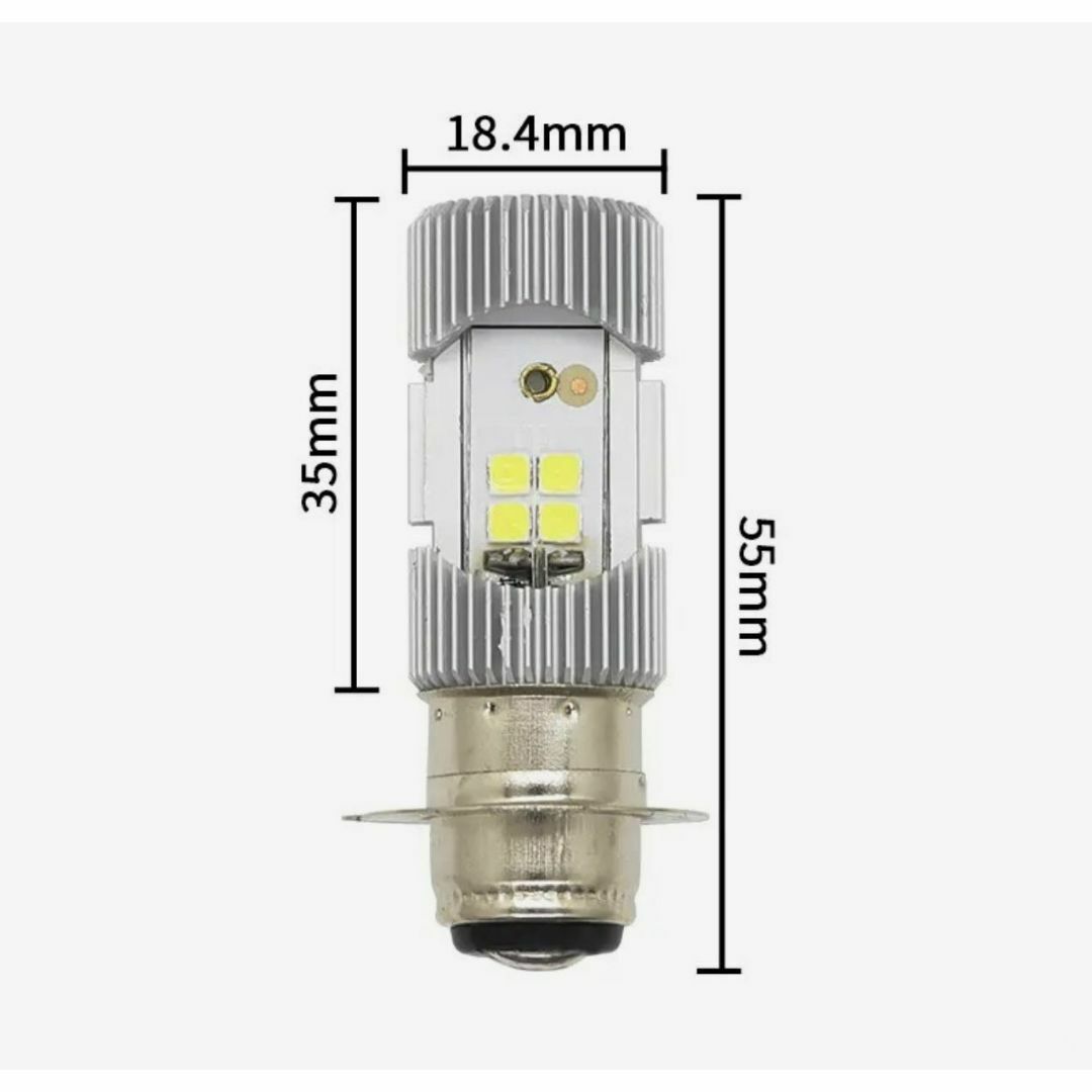  ホンダジャイロUP LEDヘッドライトバルブ 自動車/バイクのバイク(パーツ)の商品写真