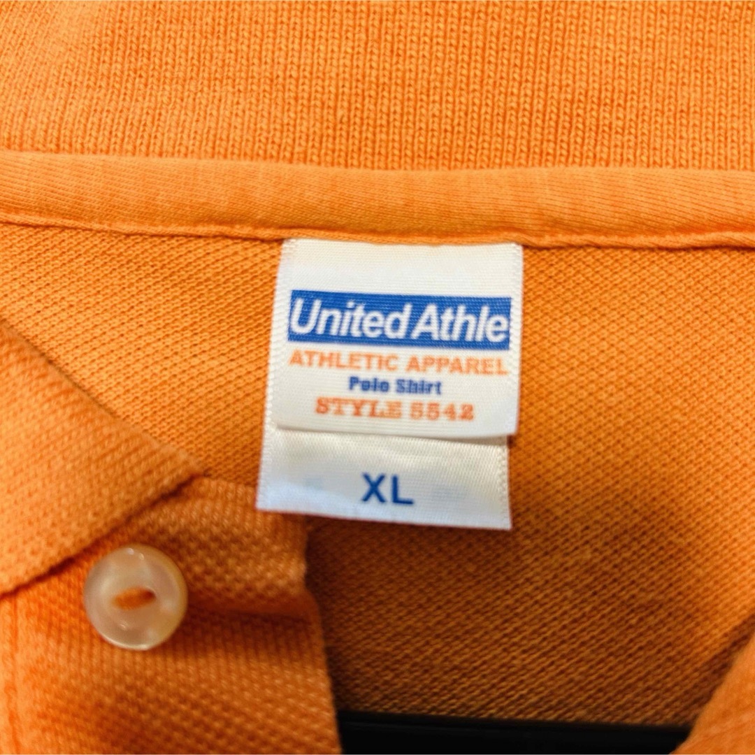 大セール ユナイテッドアスレ メンズ ポロシャツ 半袖 夏 橙 オレンジ メンズのトップス(ポロシャツ)の商品写真