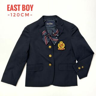 イーストボーイ(EASTBOY)の美品✨２点セット　EAST BOY　ジャケット　リボン　ネイビー　120cm(ドレス/フォーマル)
