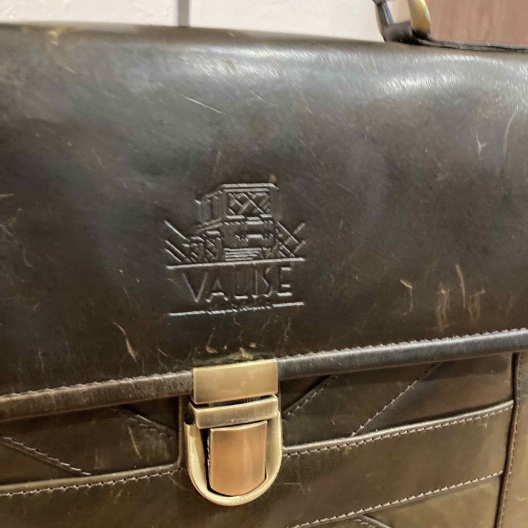 【ビンテージ☆】VALISE オイルレザー 本革製 2way ショルダーバッグ メンズのバッグ(ショルダーバッグ)の商品写真