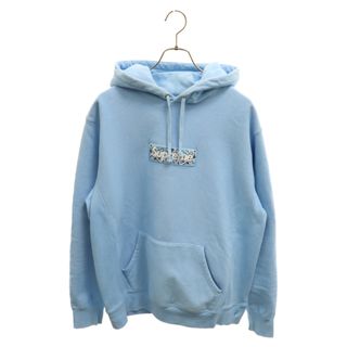 Supreme - SUPREME シュプリーム 19AW Bandana Box Logo Hooded Sweatshirt バンダナボックスロゴ プルオーバーパーカー ライトブルー