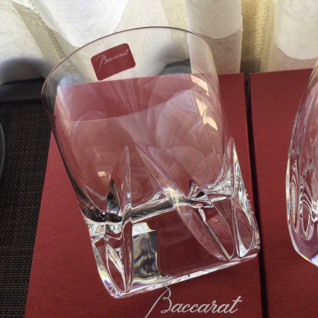 Baccarat(バカラ)のバカラ マッセナ シャルトル  ロックグラス　2客 インテリア/住まい/日用品のキッチン/食器(グラス/カップ)の商品写真