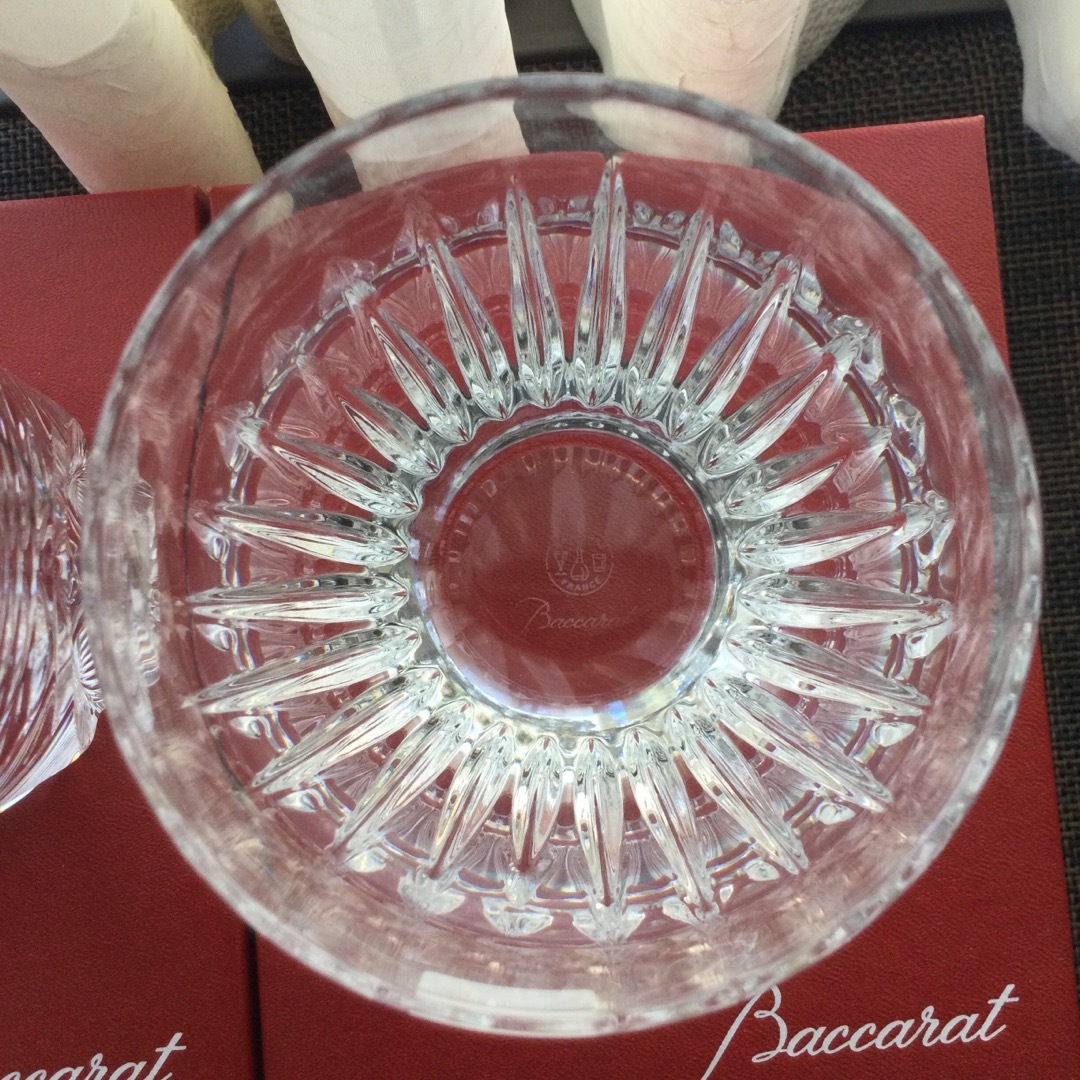 Baccarat(バカラ)のバカラ マッセナ シャルトル  ロックグラス　2客 インテリア/住まい/日用品のキッチン/食器(グラス/カップ)の商品写真