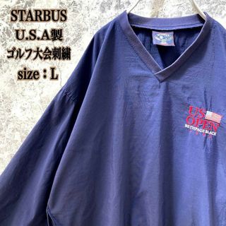 VINTAGE - IS57 アメリカ製STARBUSゴルフ大会USオープン薄手ピステジャケット希少