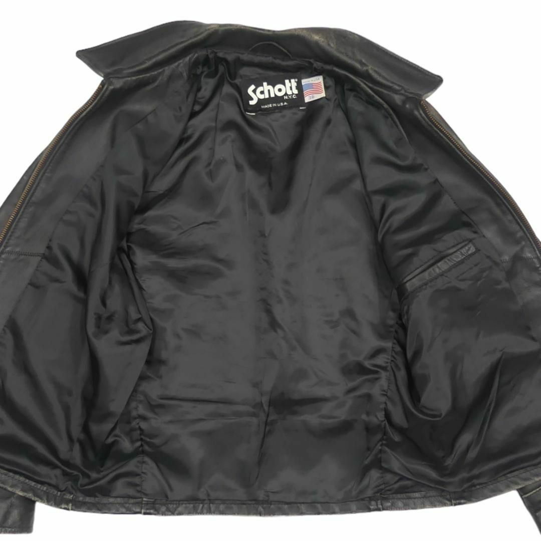 schott(ショット)のSchott 36 ショット S ライダースジャケット シングル HH9526 メンズのジャケット/アウター(レザージャケット)の商品写真