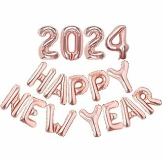 在庫処分 Happy New Year 2024 新年風船飾りセット パーティー(その他)