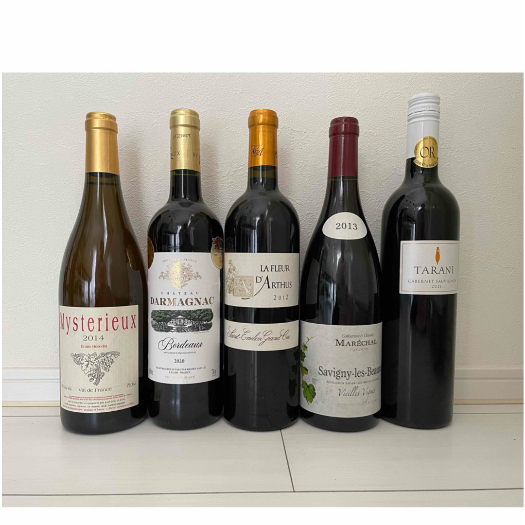 フランスワイン（果実酒）5本セット新品 食品/飲料/酒の酒(ワイン)の商品写真