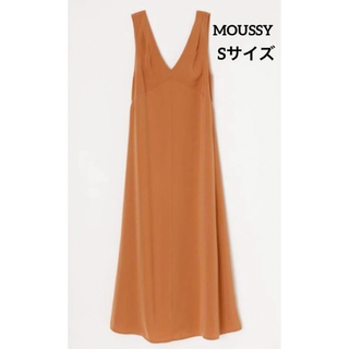 マウジー(moussy)のMOUSSY SLEEVELESS DRAPY DRESS   Sサイズ(ロングワンピース/マキシワンピース)
