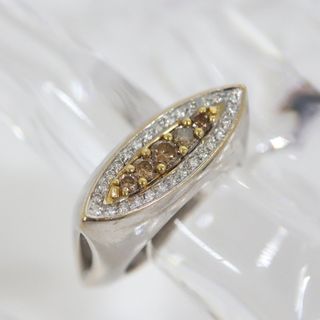 【LUCA CARATI】ルカ・カラーティ ダイヤモンドリング 13.5～14号 750 D0.17ct DBB0.31ct 10.2g/br0145ar(リング(指輪))