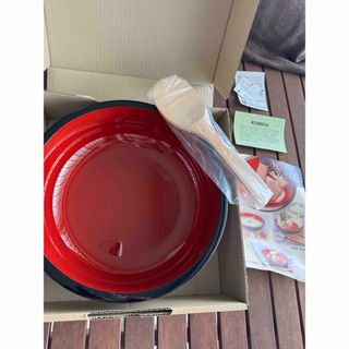 新品　未使用　箱有り　こね鉢　飯べら付き　べんり鉢　そーめん鉢　ちらし寿司用　鉢(調理道具/製菓道具)