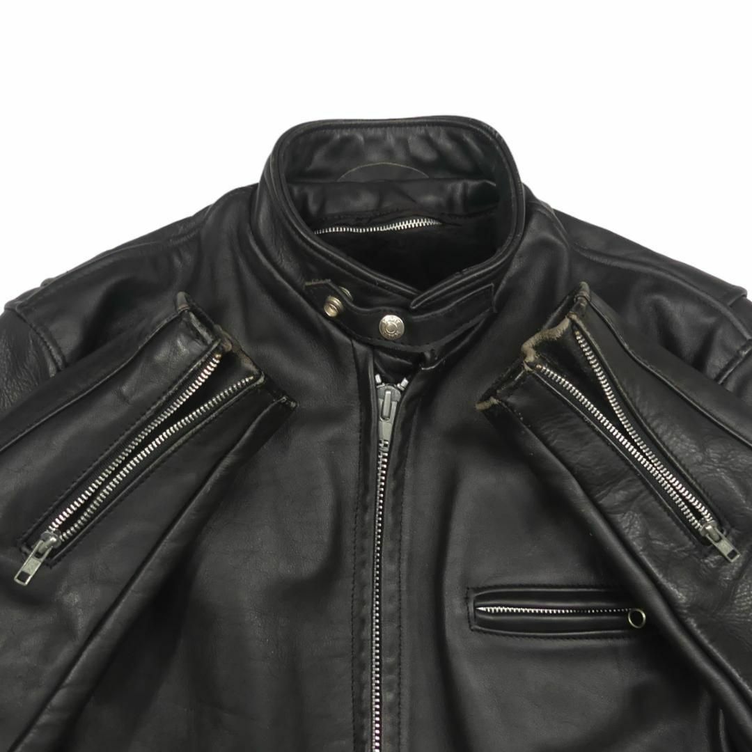 Schott 38 ショット ライダースジャケット シングル 黒 HH9501 Schott 38 ショット ライダースジャケット シングル 黒 HH9501