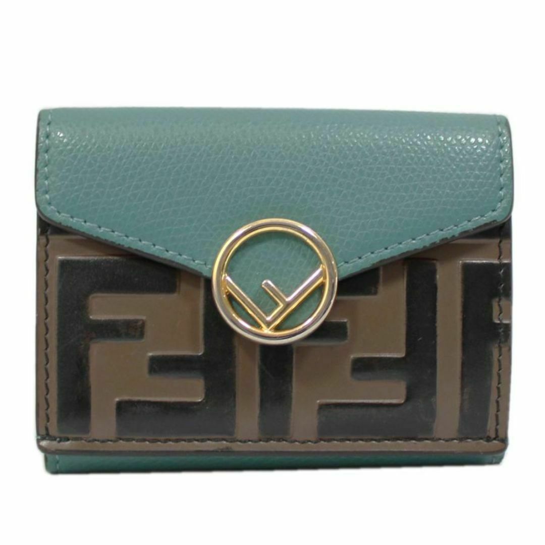 Fendi 三つ折り財布 ブラウン（FENDI】フェンディ FF