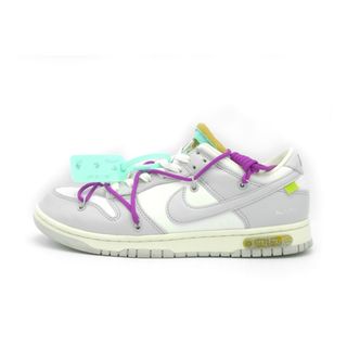 ナイキ(NIKE)のナイキ NIKE × オフホワイト OFF WHITE ■ 【 DUNK LOW 1 OF 50 21 DM1602 100 】 ダンク ロー ロット 21 スニーカー f22061(スニーカー)