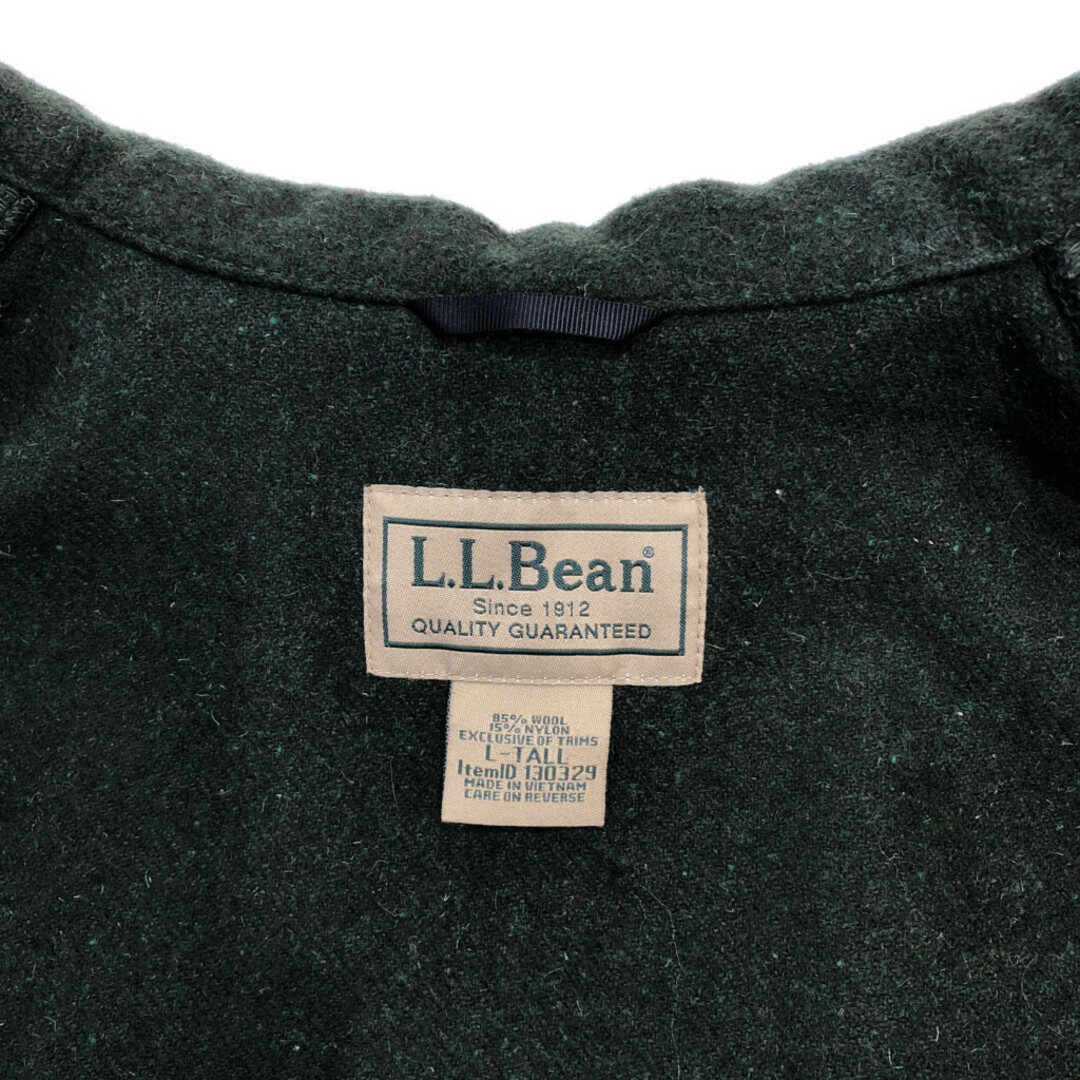 L.L.Bean(エルエルビーン)のL.L.Bean エルエルビーン ウール ダブルマッキーノ ジャケット アウトドア グリーン (メンズ L) 中古 古着 Q6860 メンズのジャケット/アウター(その他)の商品写真