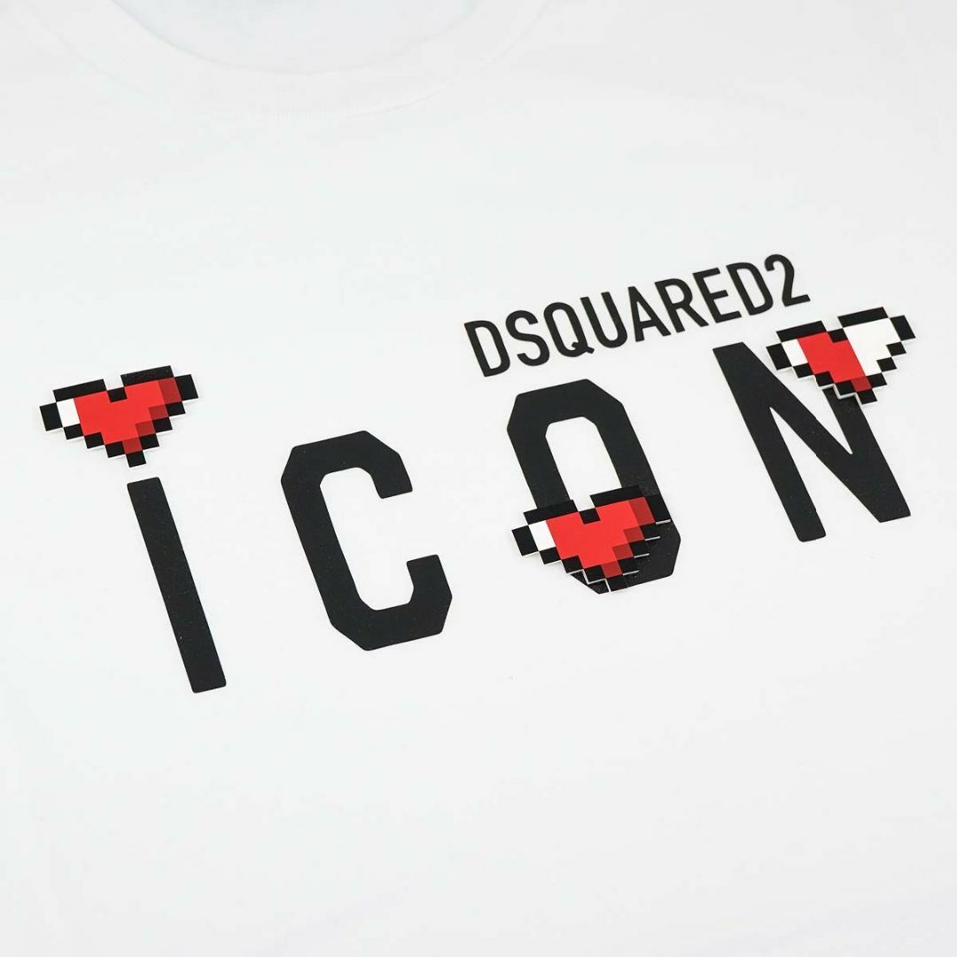 DSQUARED2(ディースクエアード)のDSQUARED2 ディースクエアード 半袖Tシャツ S79GC0076 S23009 ICON T-SHIRT メンズ 100 WHITE ホワイト Lサイズ メンズのトップス(Tシャツ/カットソー(半袖/袖なし))の商品写真