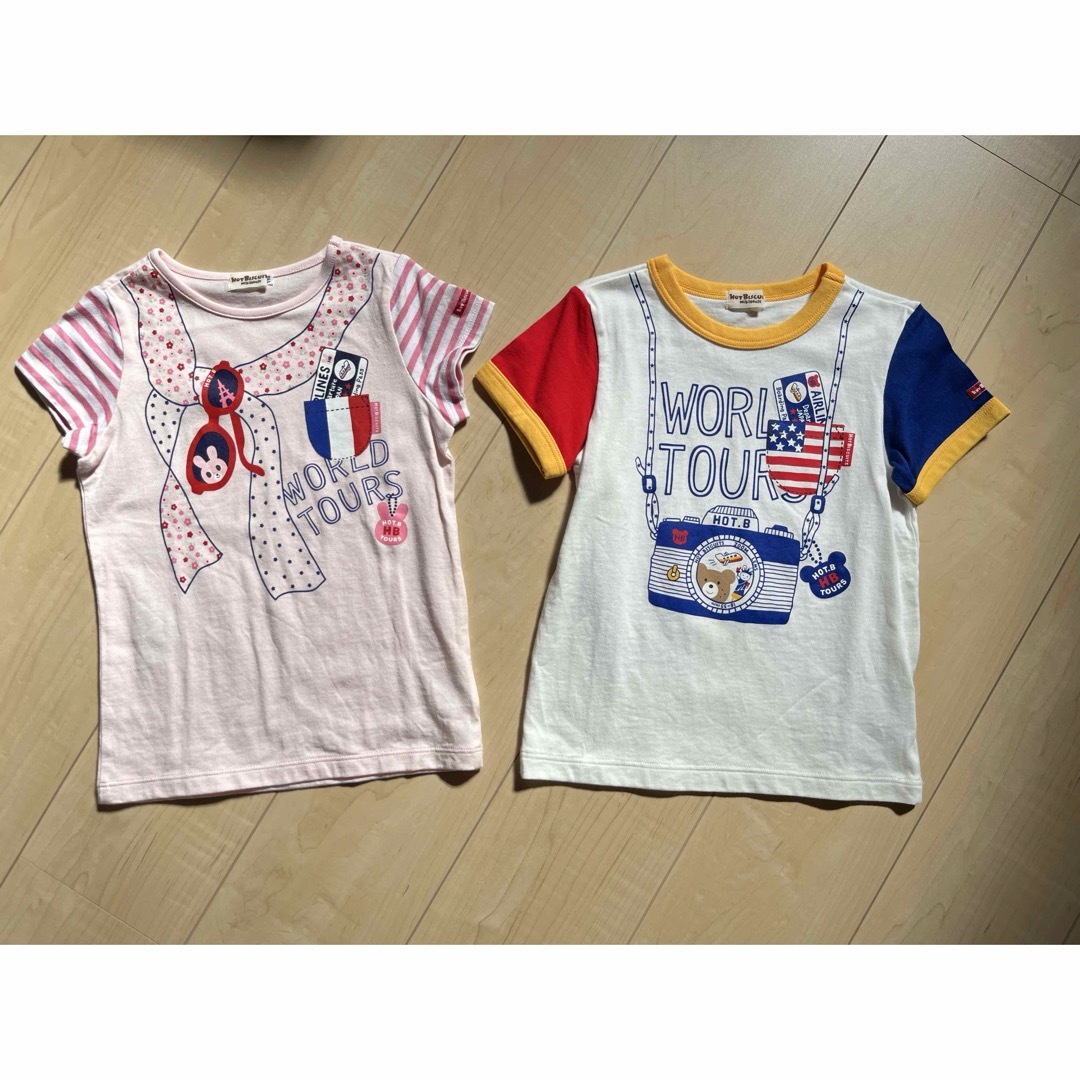 HOT BISCUITS(ホットビスケッツ)のミキハウス ホットビスケッツ 半袖 キッズ/ベビー/マタニティのキッズ服女の子用(90cm~)(Tシャツ/カットソー)の商品写真