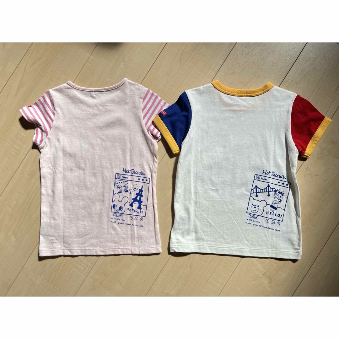 HOT BISCUITS(ホットビスケッツ)のミキハウス ホットビスケッツ 半袖 キッズ/ベビー/マタニティのキッズ服女の子用(90cm~)(Tシャツ/カットソー)の商品写真