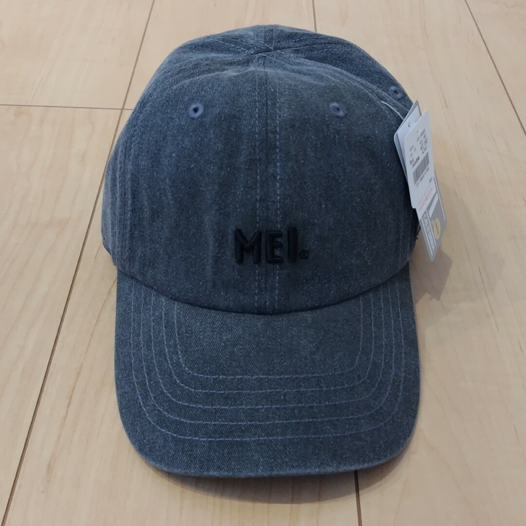 MEI(メイ)の☆新品未使用タグ付き☆　MEI　メイ　ローキャップ　ピグメント加工　スミクロ レディースの帽子(キャップ)の商品写真