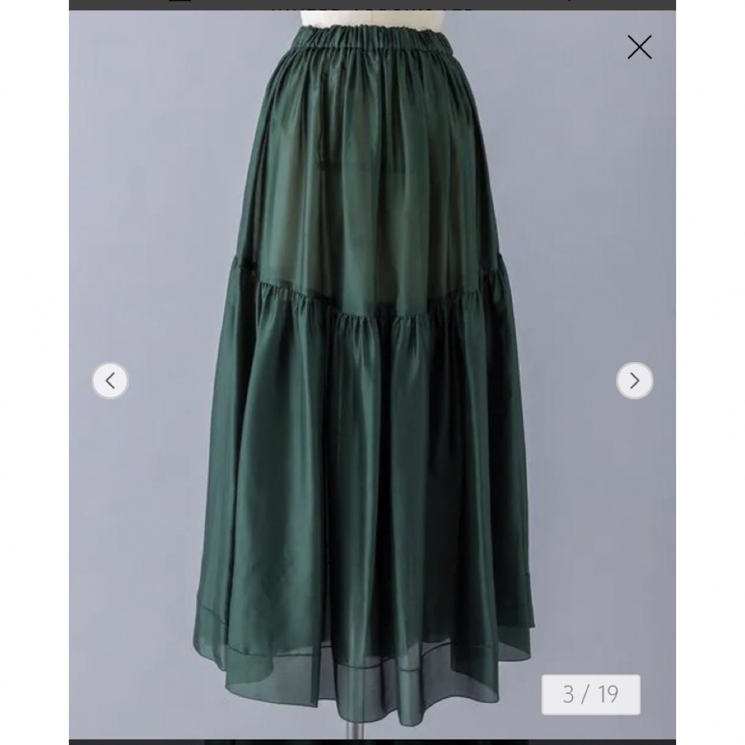 BLAMINK(ブラミンク)の最終価格　新品未使用　ブラミンク BLAMINK シルクギャザースカート レディースのスカート(ロングスカート)の商品写真