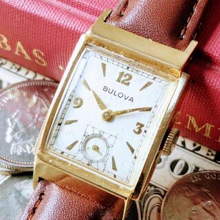 ブローバ(Bulova)の#3051【シックでお洒落】メンズ 腕時計 ブローバ 手巻 動作品 アンティーク(腕時計(アナログ))