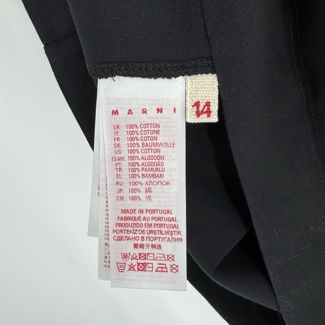 Marni(マルニ)の新品　MARNI マルニ　ロゴTシャツ　レディース　ティーシャツ　ブラック　黒 レディースのトップス(Tシャツ(半袖/袖なし))の商品写真