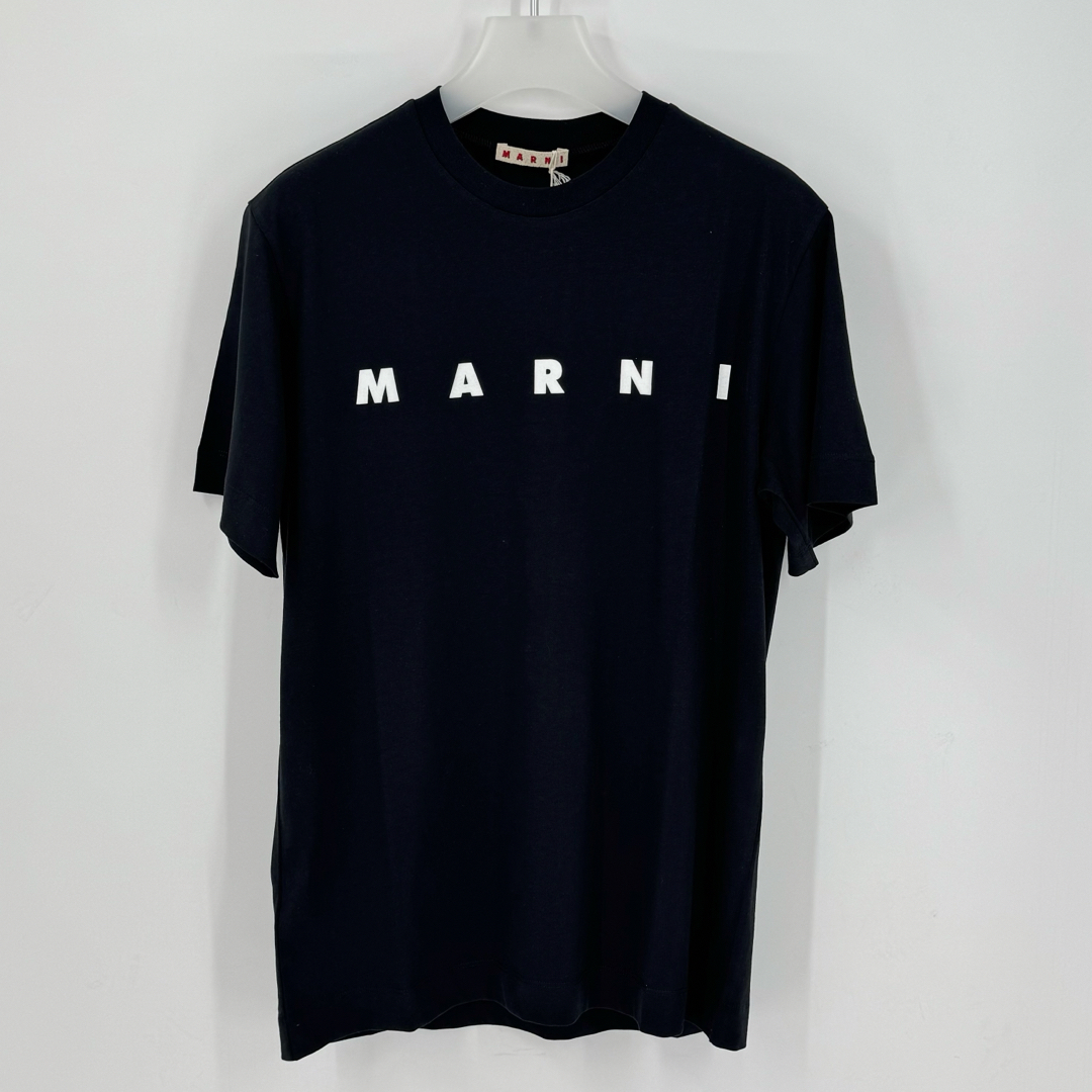 Marni(マルニ)の新品　MARNI マルニ　ロゴTシャツ　レディース　ティーシャツ　ブラック　黒 レディースのトップス(Tシャツ(半袖/袖なし))の商品写真