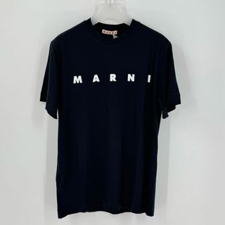 マルニ(Marni)の新品　MARNI マルニ　ロゴTシャツ　レディース　ティーシャツ　ブラック　黒(Tシャツ(半袖/袖なし))